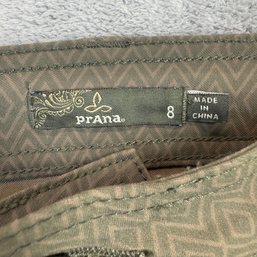 PrAna Skirt Womens 8 Olive Green Aztec Casual Outdoor Hiking Athletic Nylon Cute - Picture 3 of 8